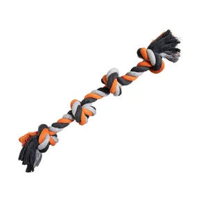 Csomó HipHop pamut 4 kanóc, szürke, sötétszürke, narancs 61cm, 700g
